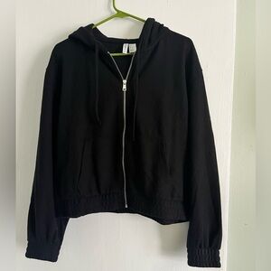 H&M Black Zip-Up Jacket